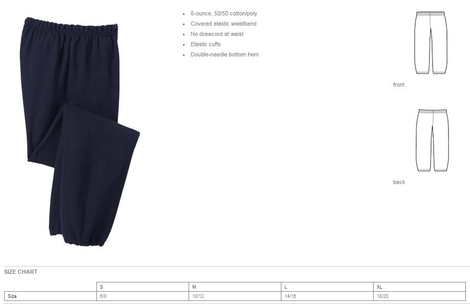 Youth Warriors Football Sweatpants - Customized