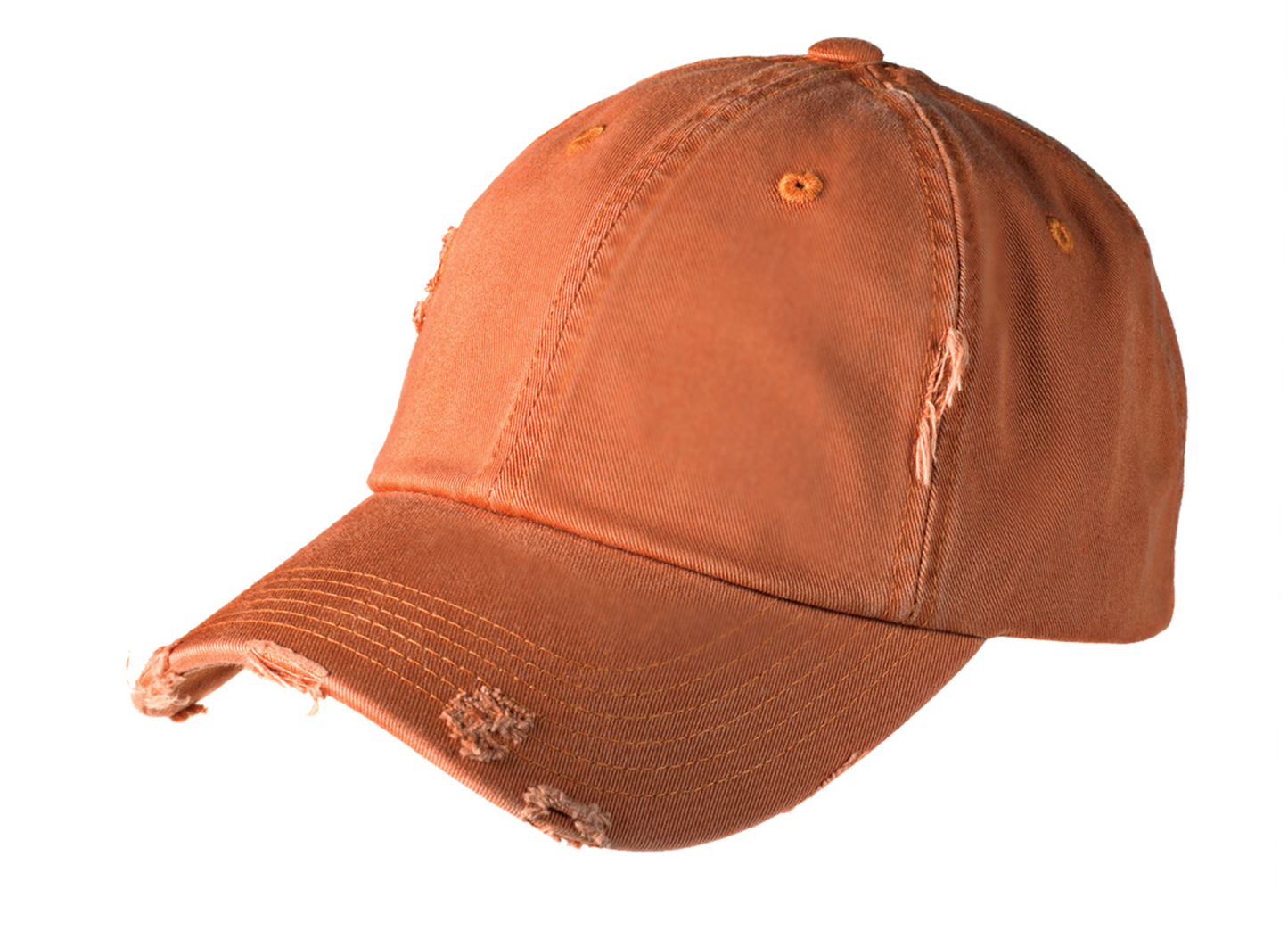 Pumpkin Embroidered Pigment Dyed Cap