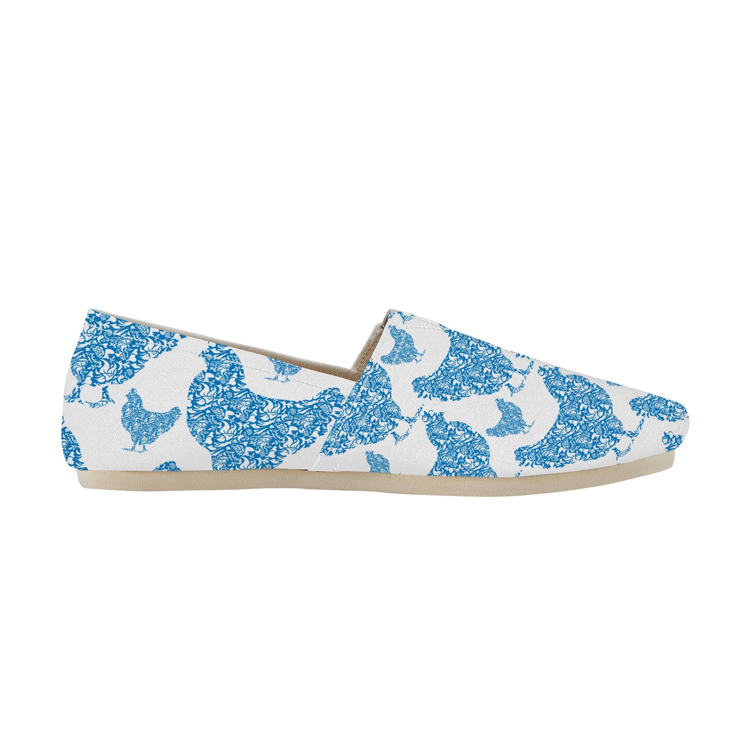 Chicken Print Casual Flat Driving Shoe