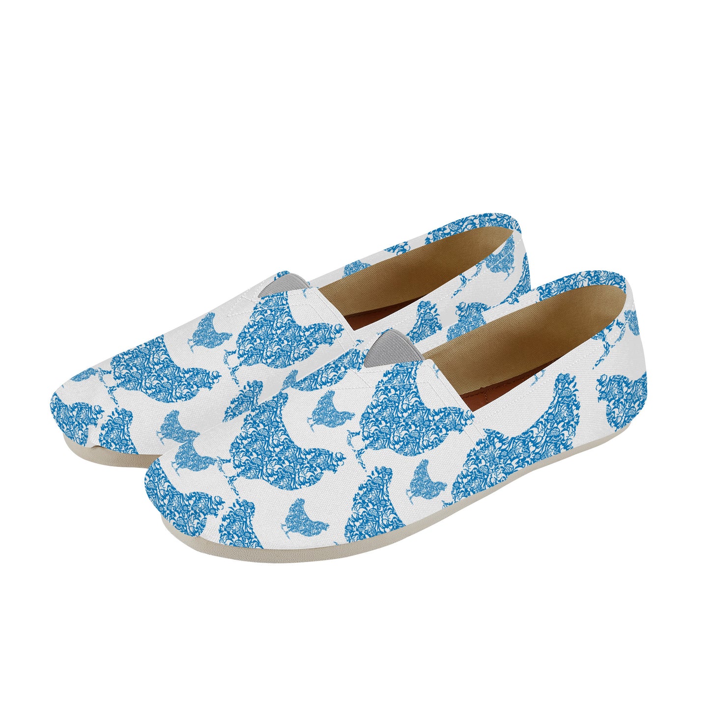 Chicken Print Casual Flat Driving Shoe