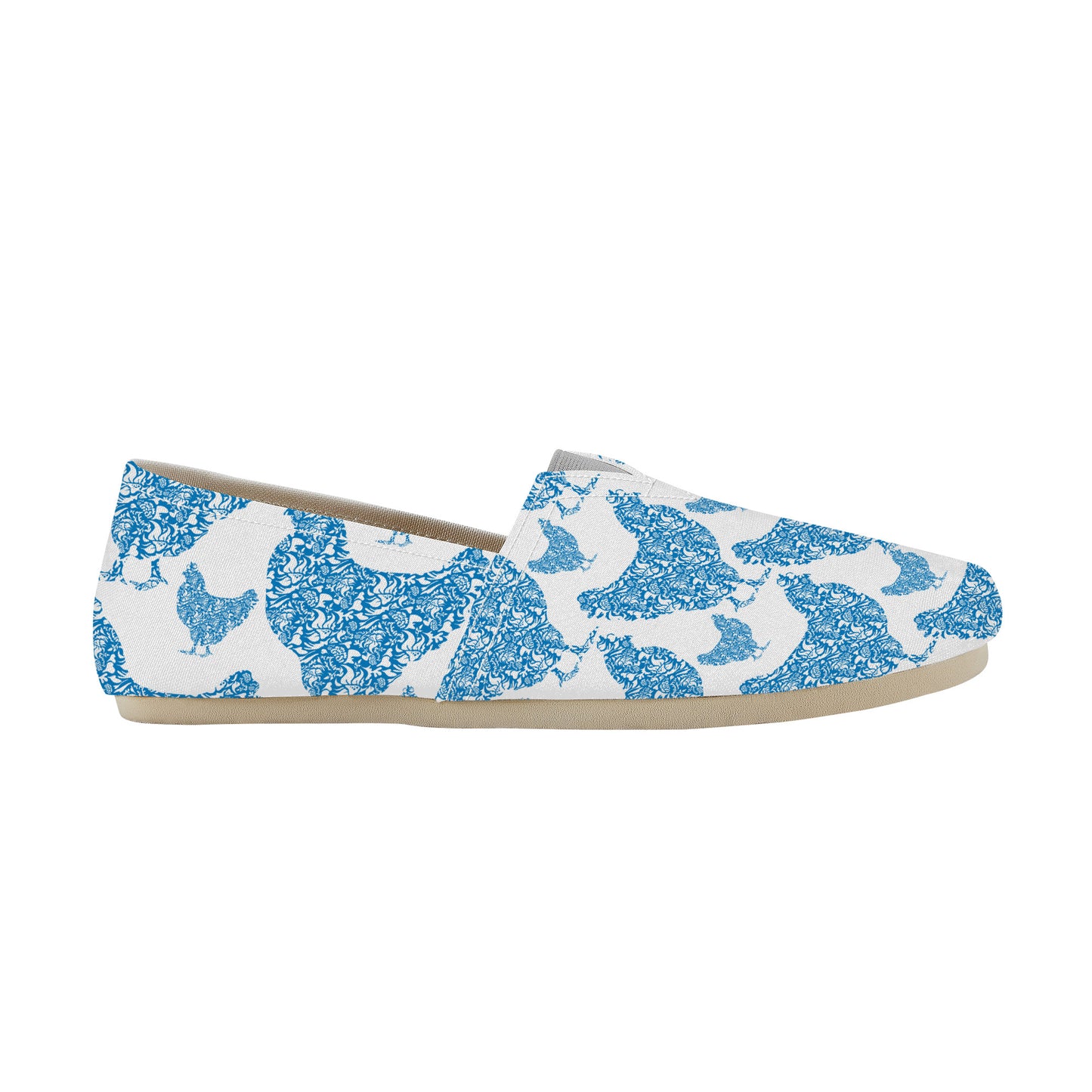 Chicken Print Casual Flat Driving Shoe