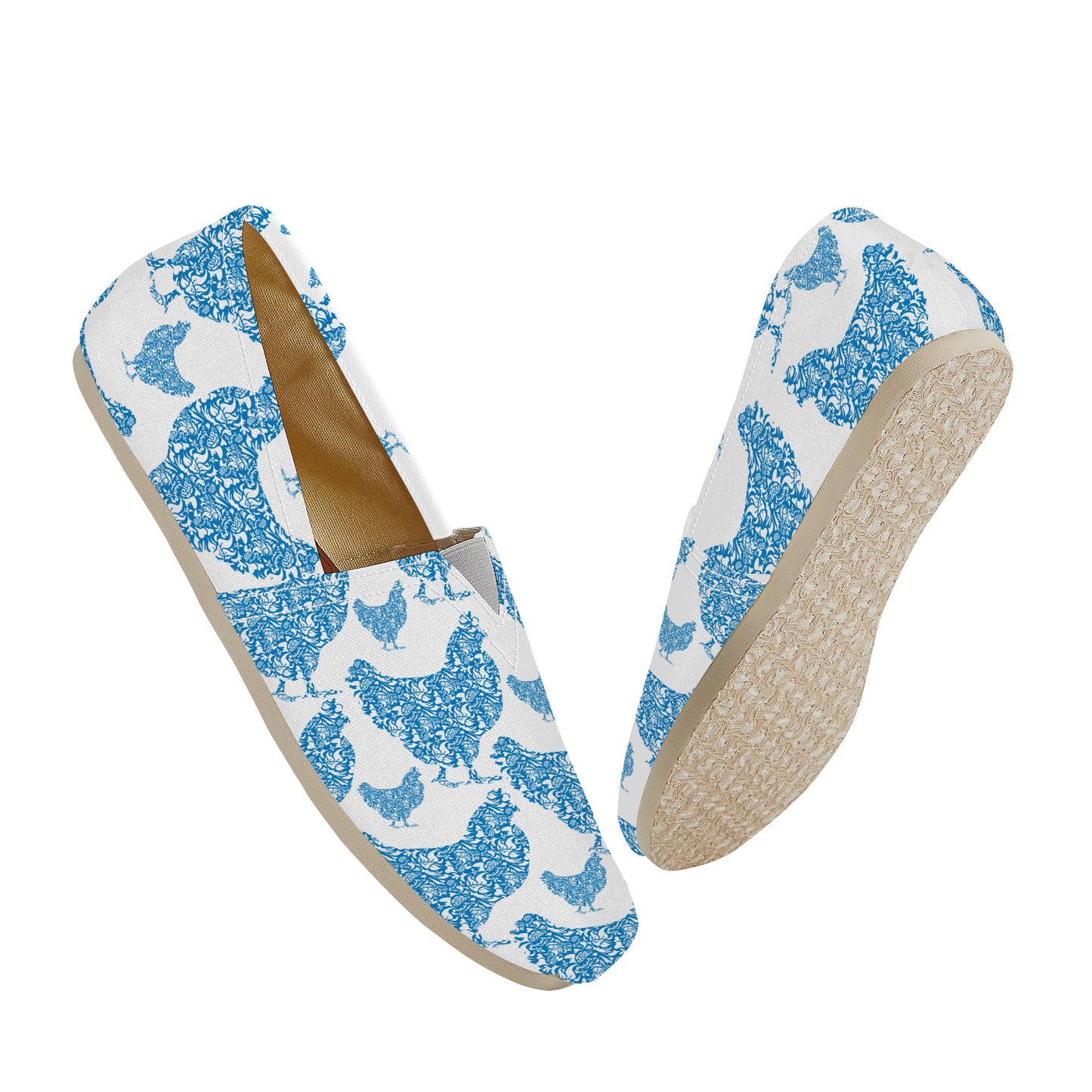 Chicken Print Casual Flat Driving Shoe
