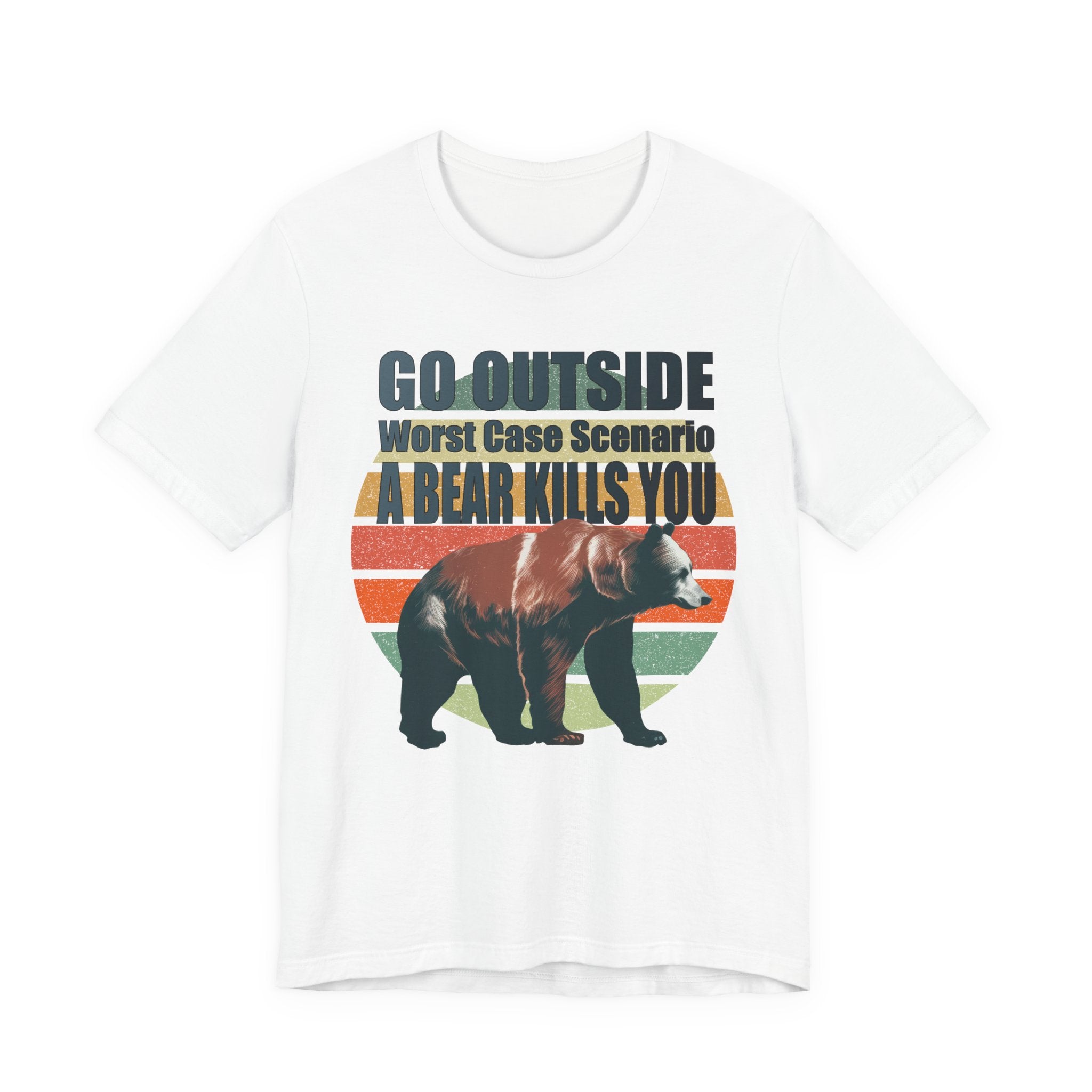 Go Outside Bear Graphic Tee — Funny Outdoor Camping T-Shirt