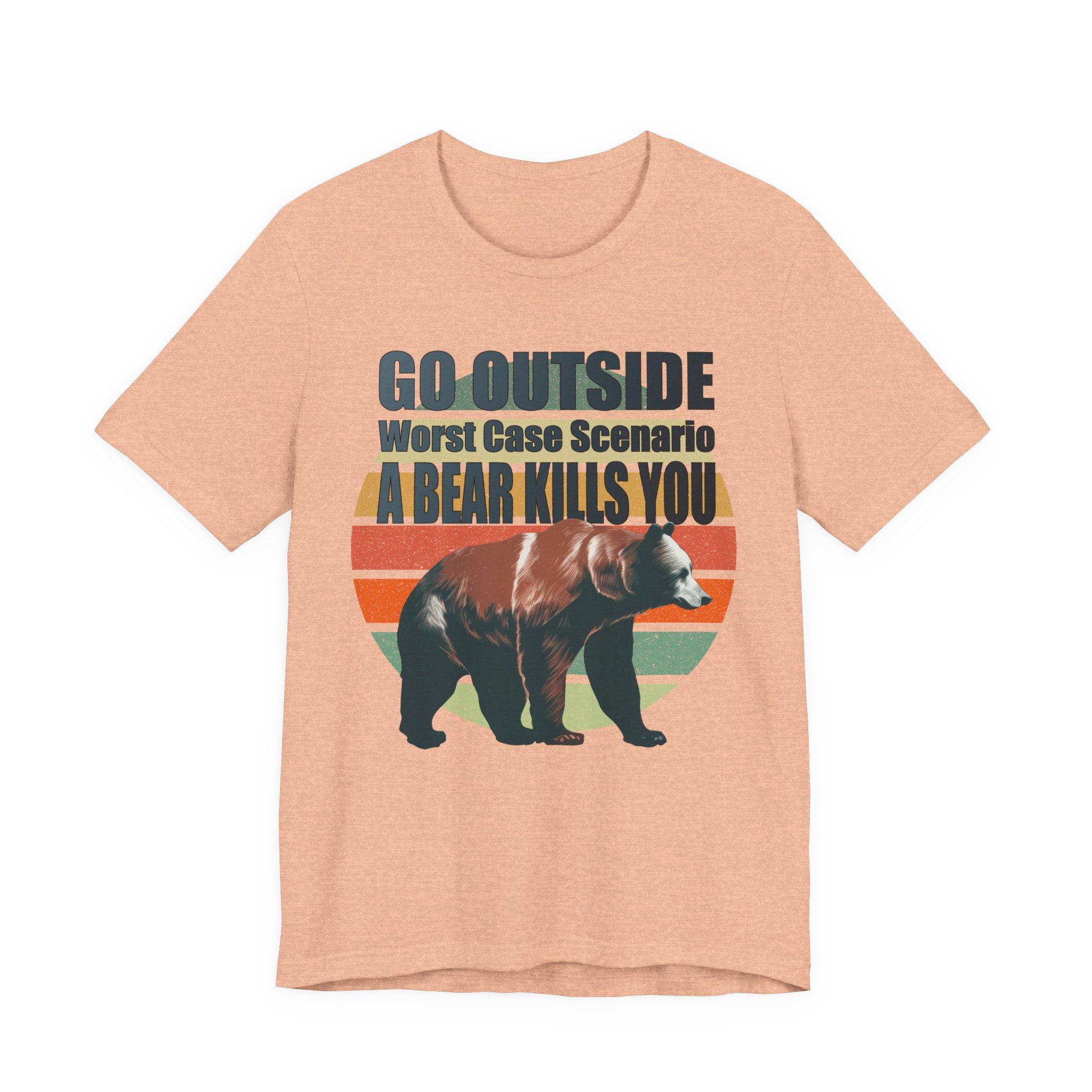 Go Outside Bear Graphic Tee — Funny Outdoor Camping T-Shirt