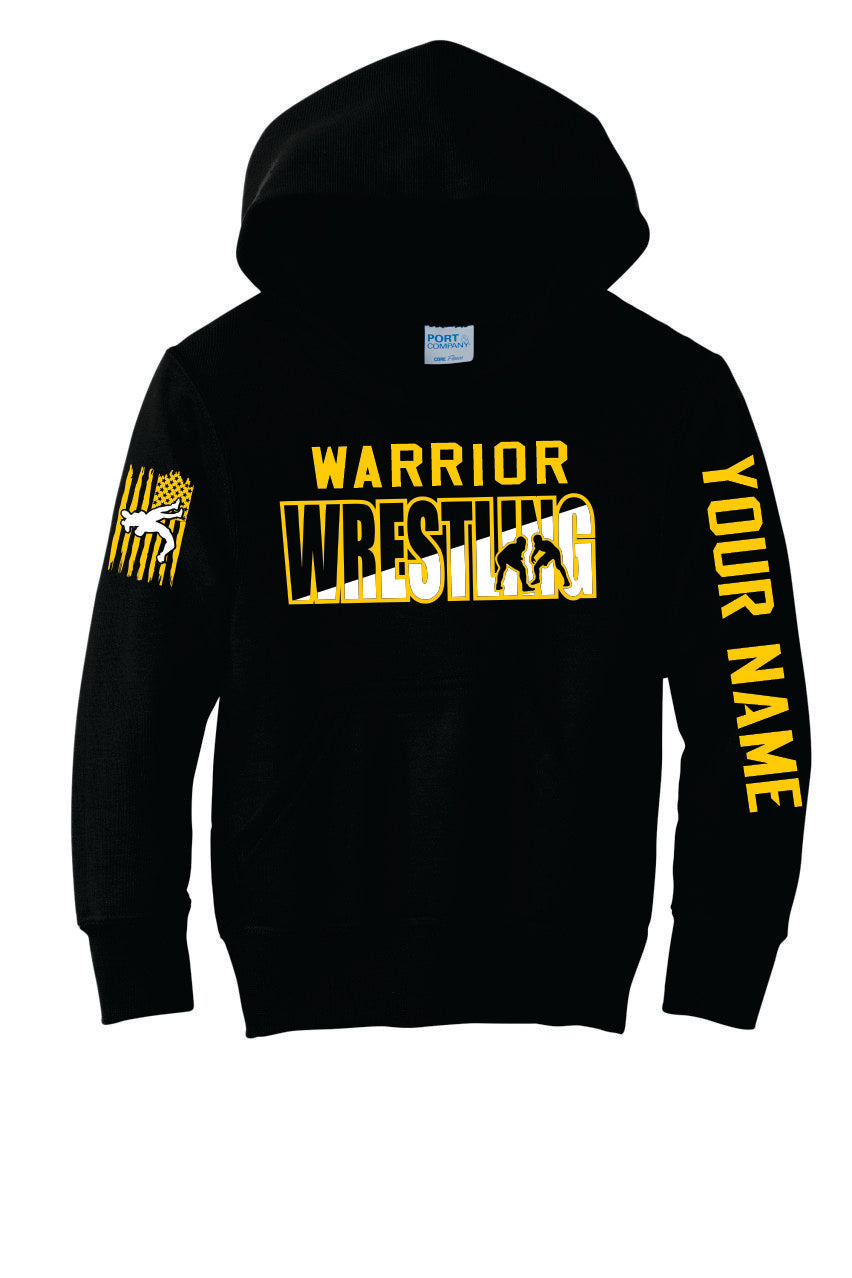 Warrior Wrestling Slash-Through Hoodie - Youth & Adult