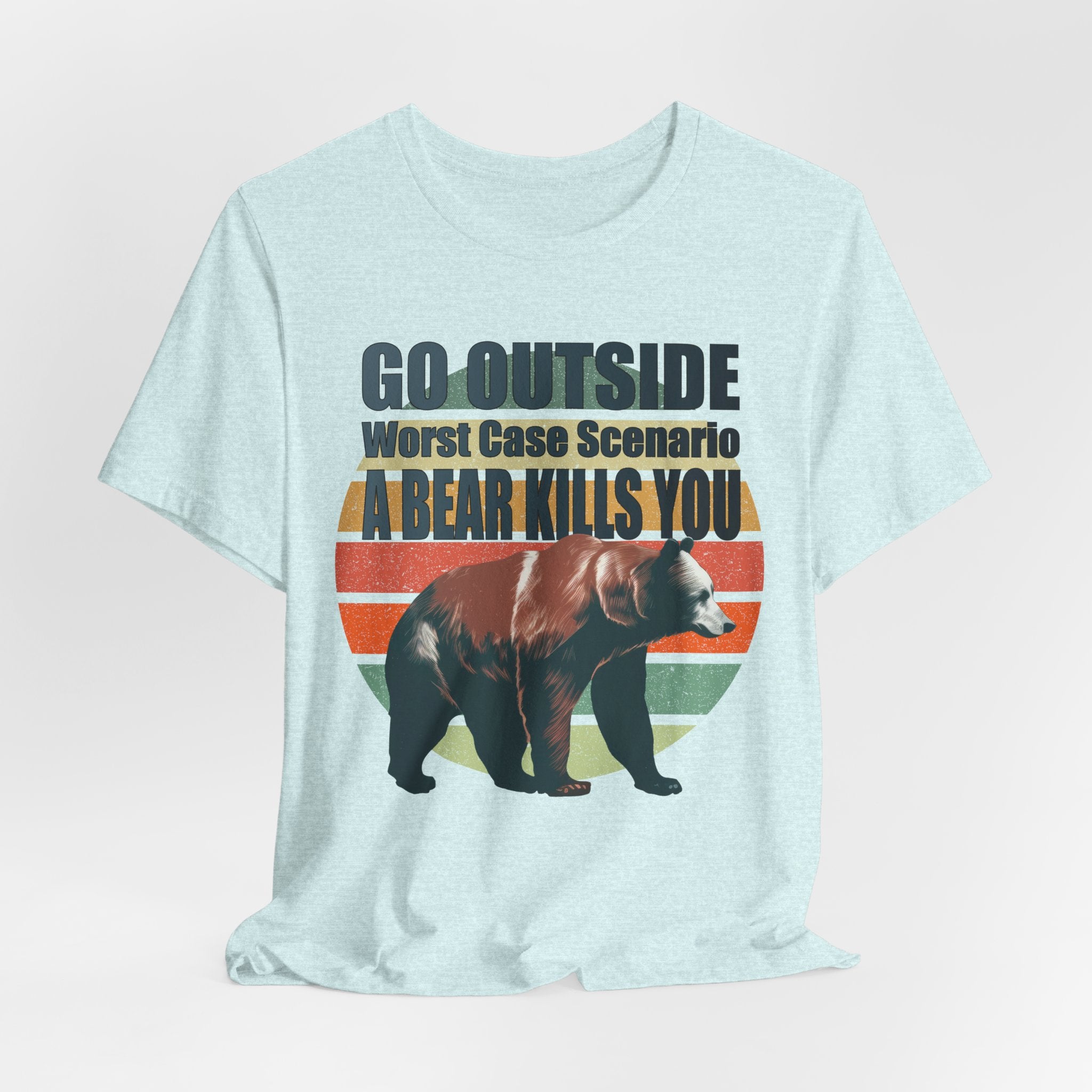 Go Outside Bear Graphic Tee — Funny Outdoor Camping T-Shirt
