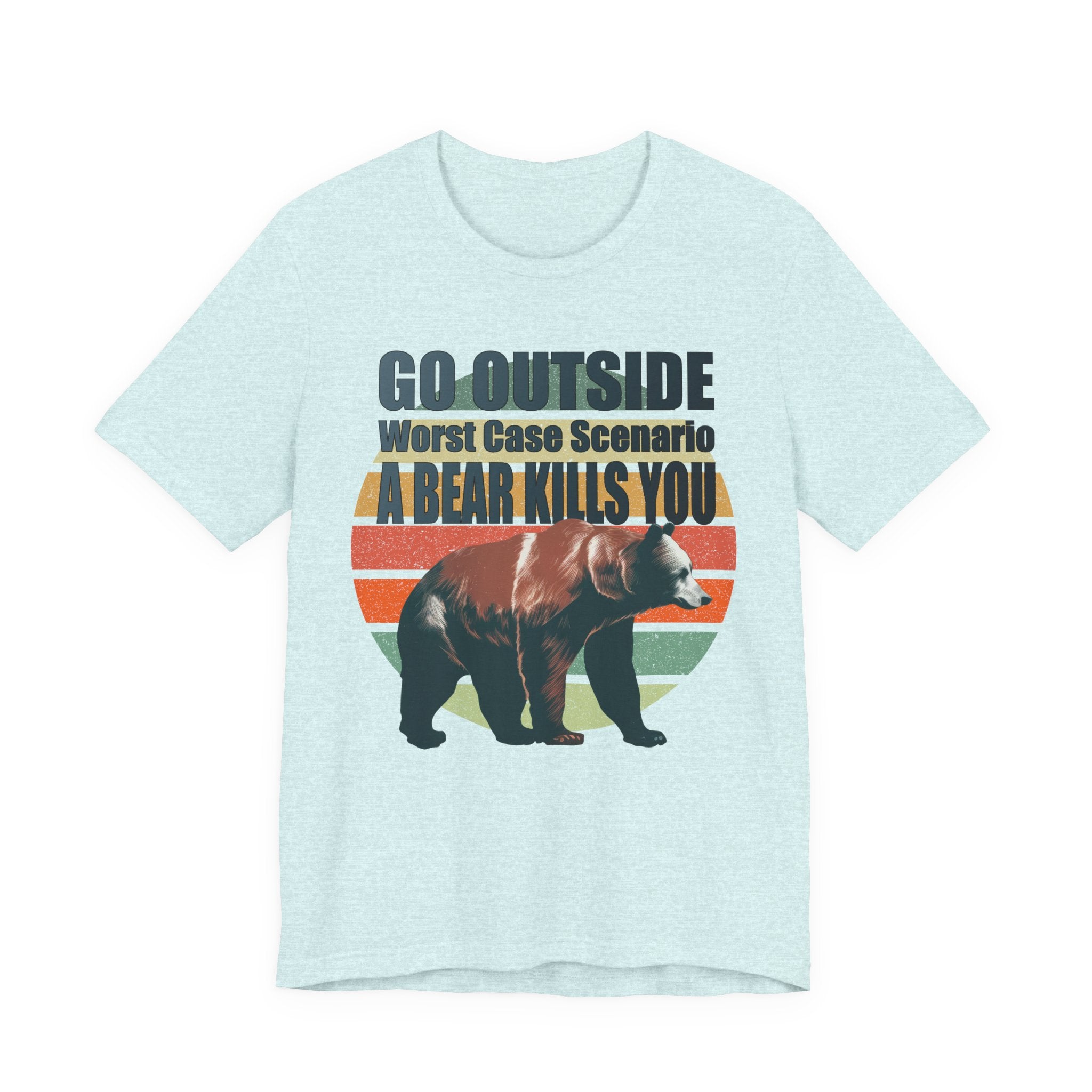 Go Outside Bear Graphic Tee — Funny Outdoor Camping T-Shirt