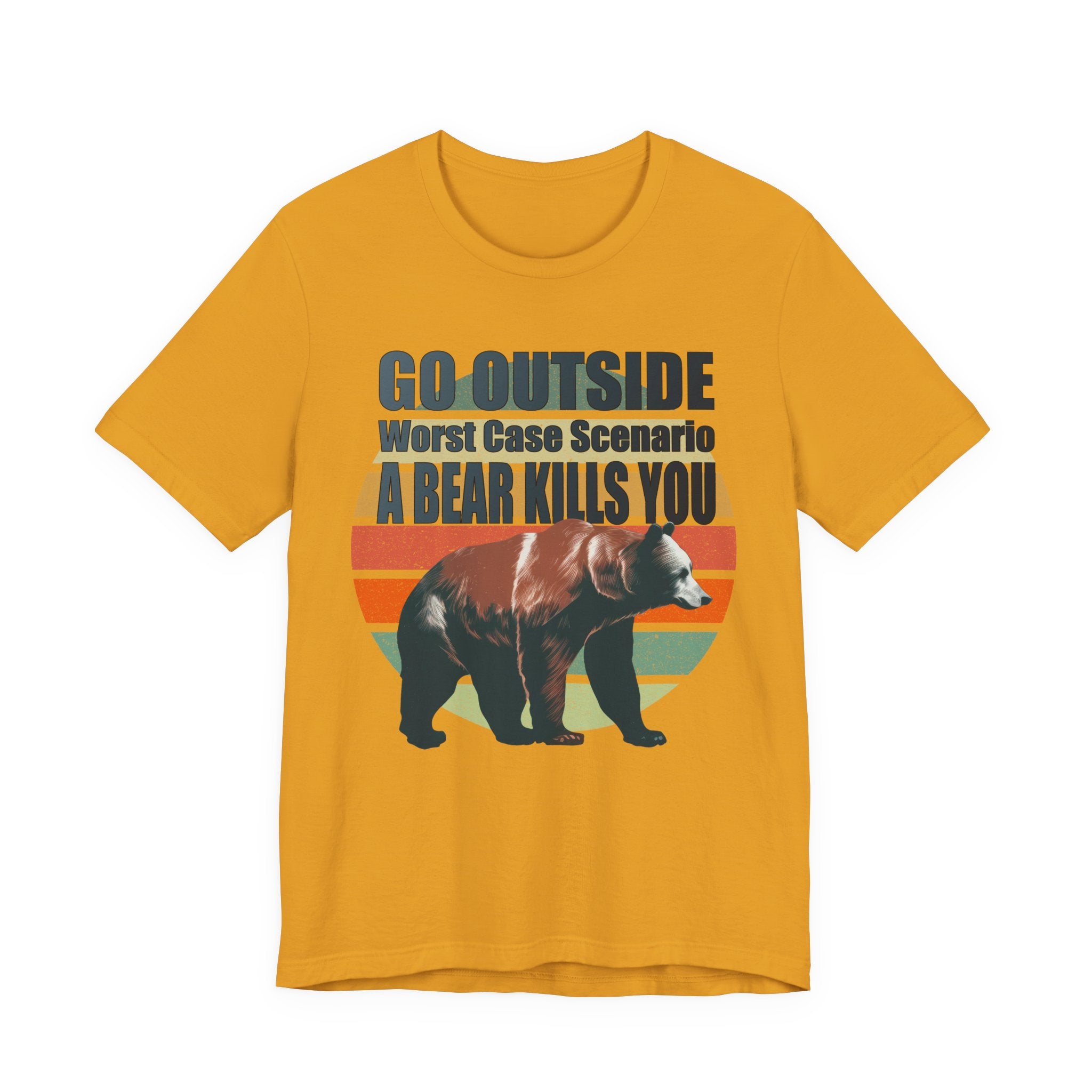 Go Outside Bear Graphic Tee — Funny Outdoor Camping T-Shirt
