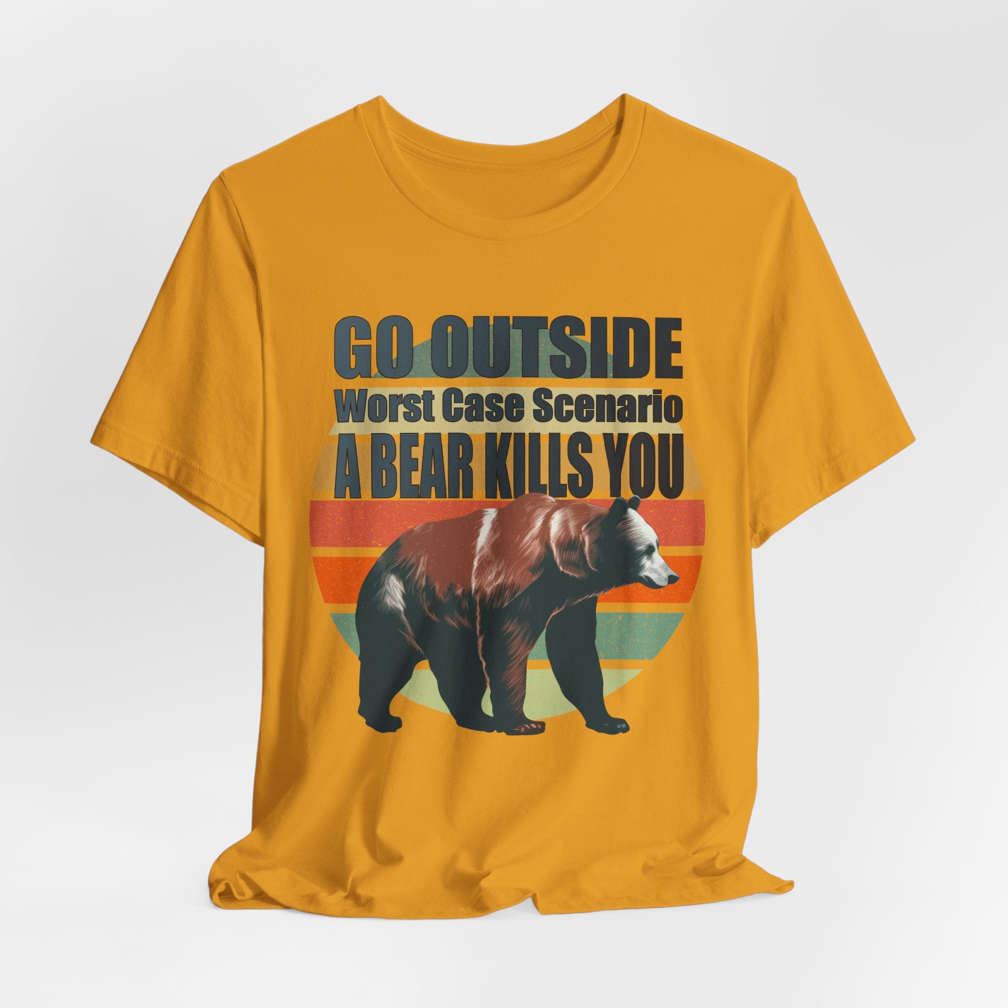 Go Outside Bear Graphic Tee — Funny Outdoor Camping T-Shirt
