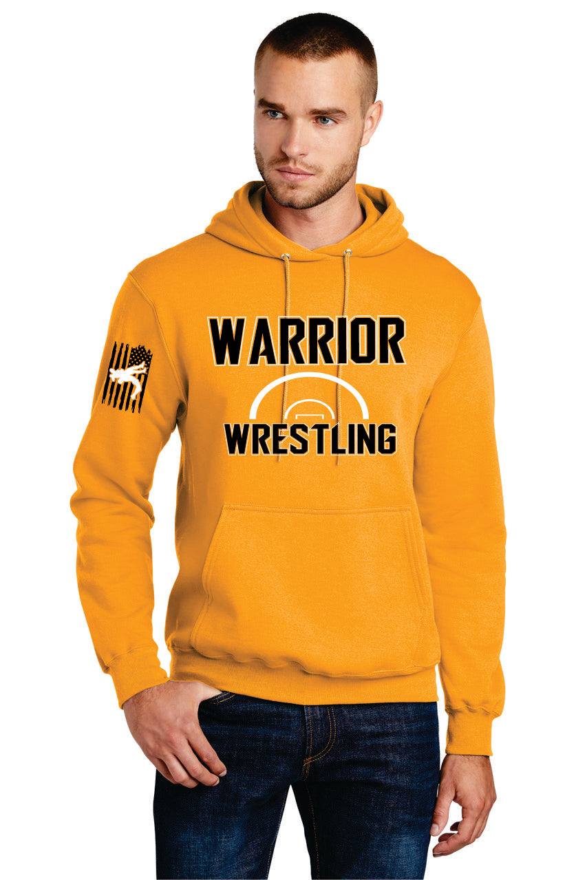 Warrior Wrestling Half Mat Hoodie -Youth & Adult