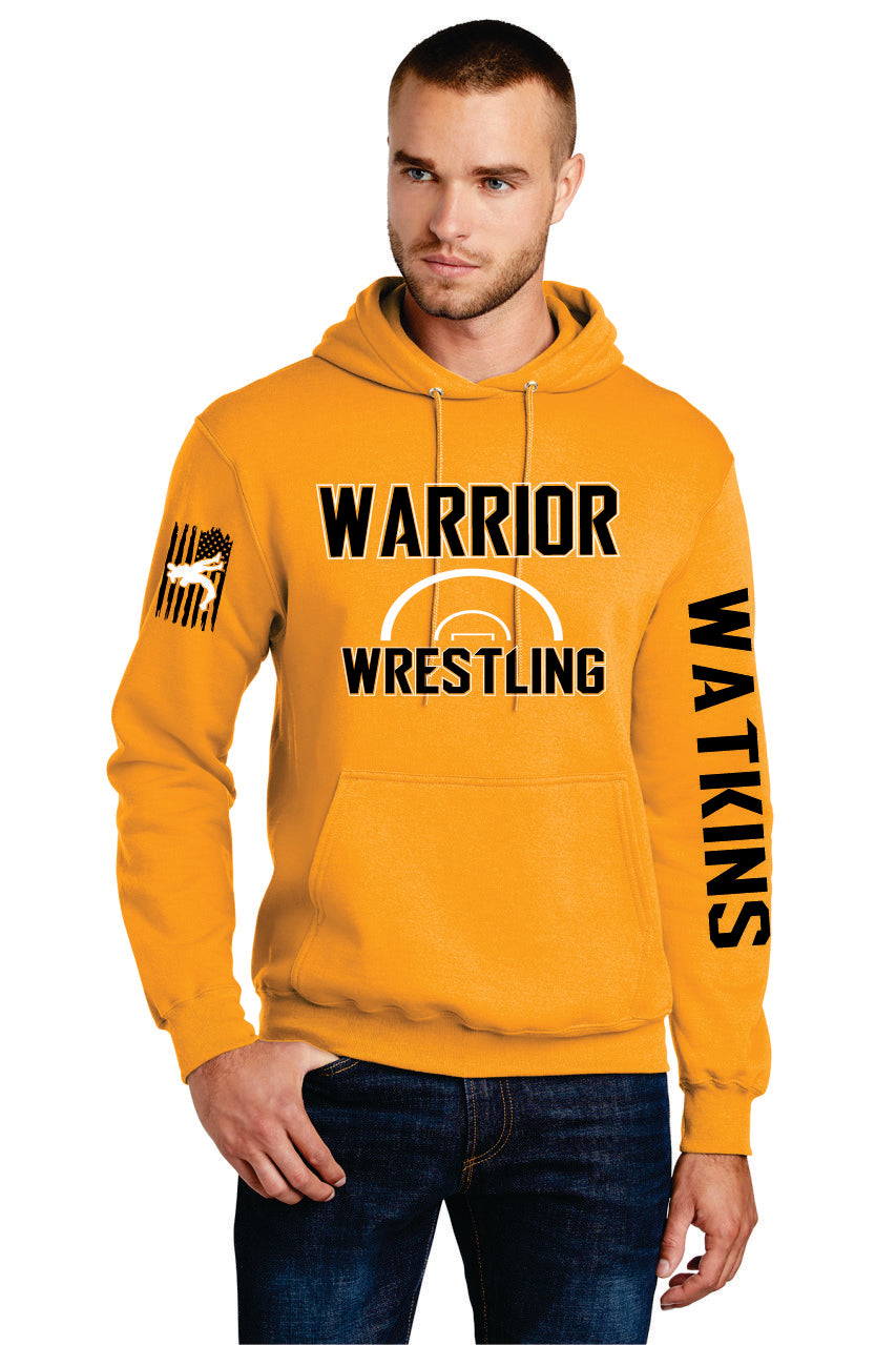 Warrior Wrestling Half Mat Hoodie -Youth & Adult