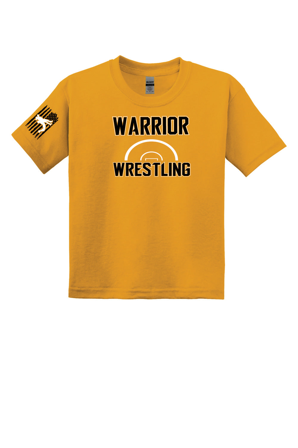 Warrior Wrestling Half Mat Short Sleeve Tee - Youth & Adult