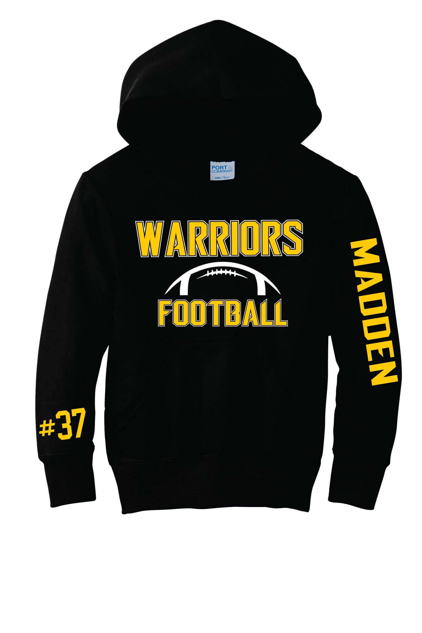 Youth Warriors Football Sweatshirt - Customized